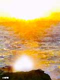 Blow Hole Sunrise, Visit 365 Watercolors