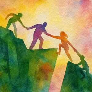 Watercolor of the Buddha in meditation, serene and radiant