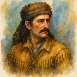Davy Crockett in buckskin
