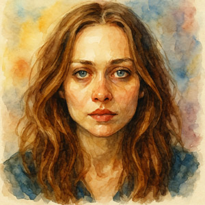 Watercolor Portrait of Fiona Apple