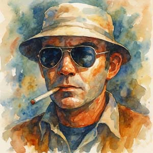 Hunter S. Thompson portrait