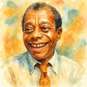 James Baldwin with all the light and enthusiasm in his heart