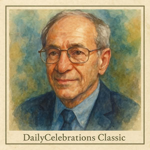 Leonard Kleinrock watercolor portrait,dailycelebrations classic