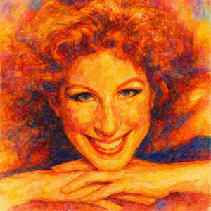 Watercolor of Bette Midler