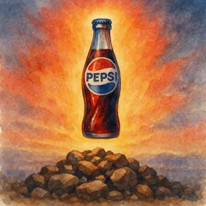 Vintage Pepsi watercolor